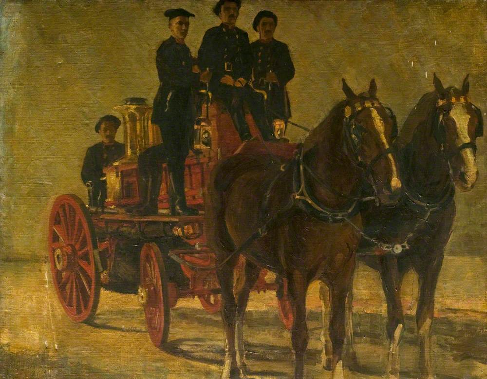 Horse-Drawn Fire Engine | Art UK