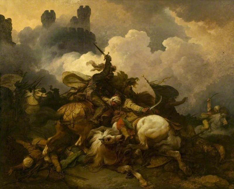 The Battle between Richard Coeur de Lion and Saladin in Palestine