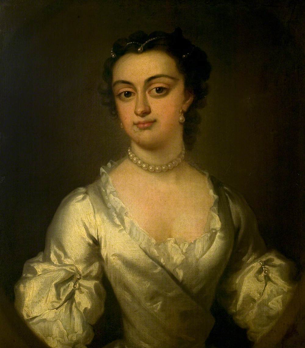 Portrait of a Lady in White Satin