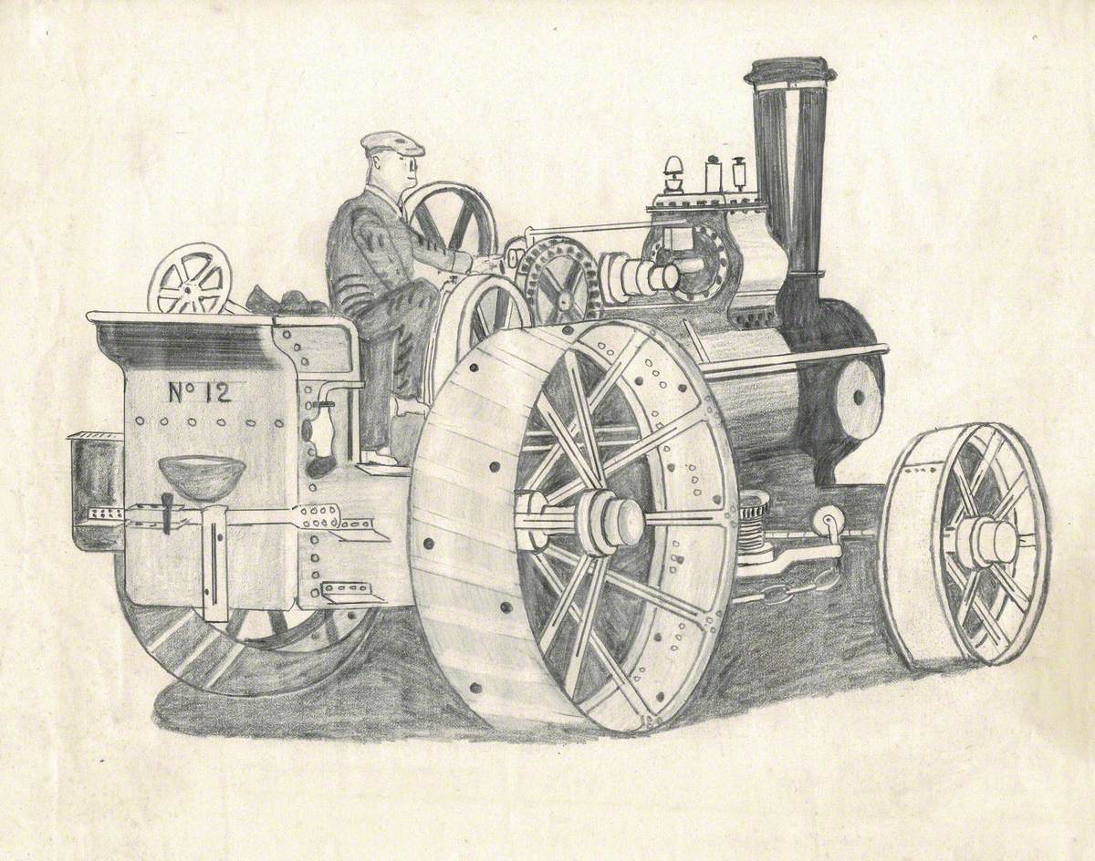 Early Steam-Powered Vehicle