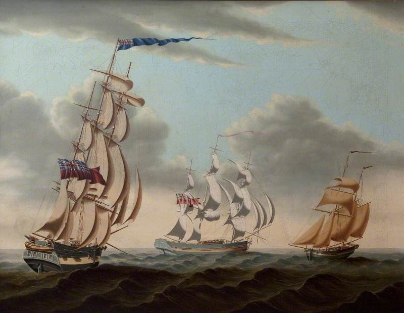 Three English Sailing Ships