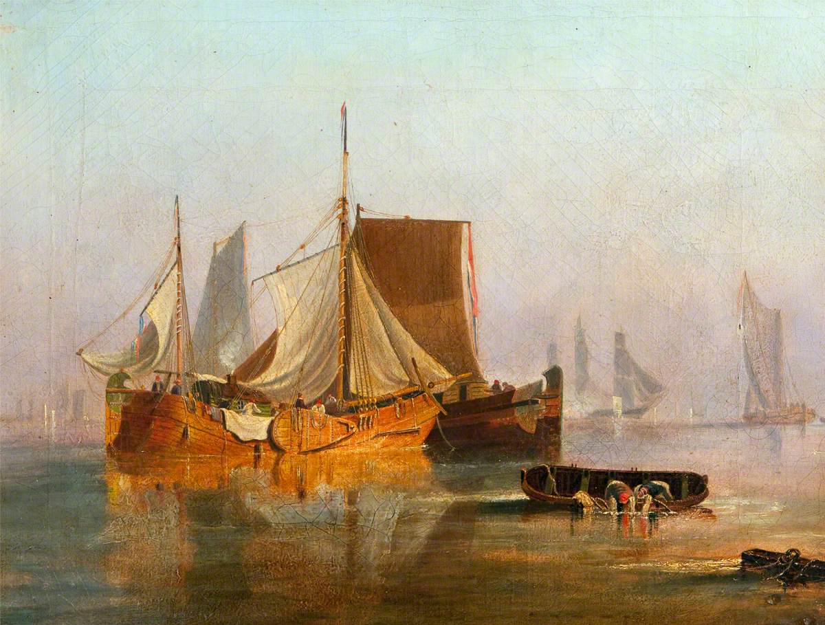 Dutch Boats in the Calm