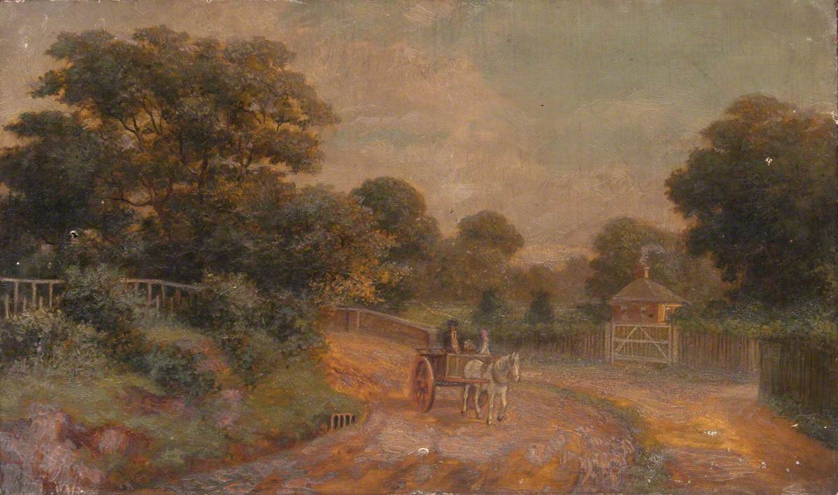Cottage and a Horse Drawn Cart
