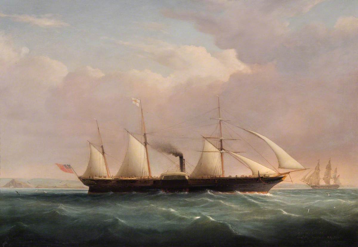 RMS 'Severn' in the Bristol Channel
