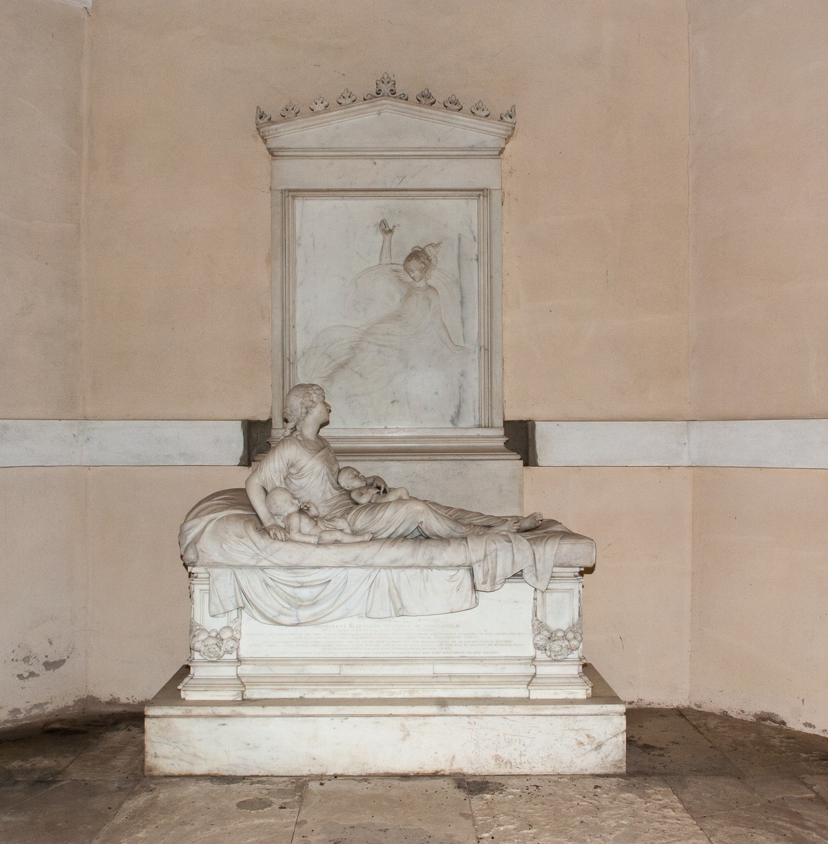 Memorial to Georgiana (1789–1822), 4th Duchess of Newcastle