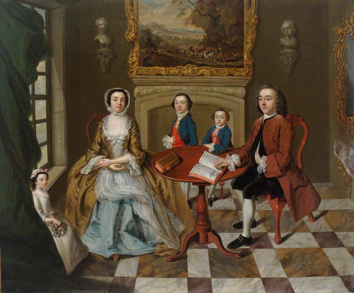 Portrait of a Family in an Interior