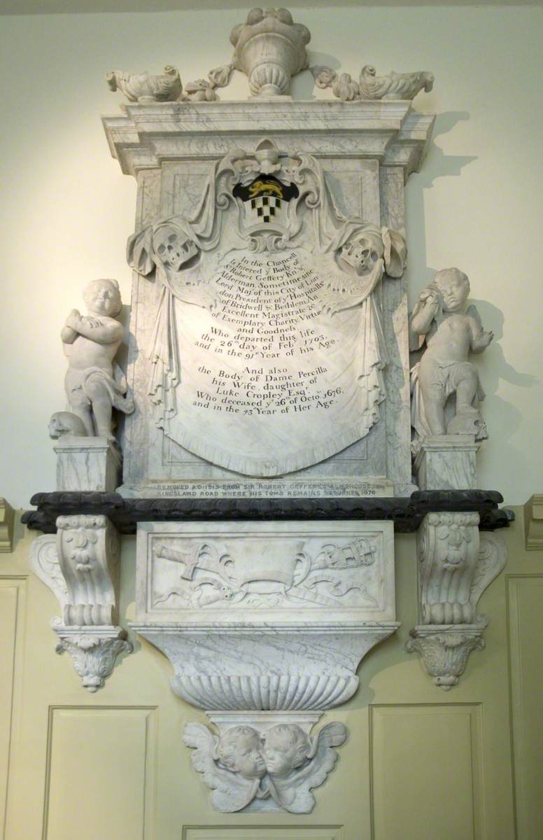Funerary Monument to Sir Robert Geffery and His Wife, Percilla