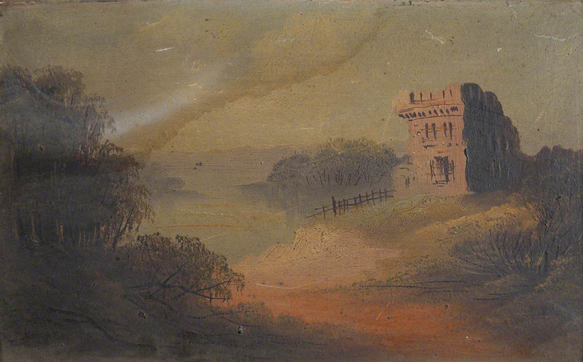Rural Scene with a Ruined Castle
