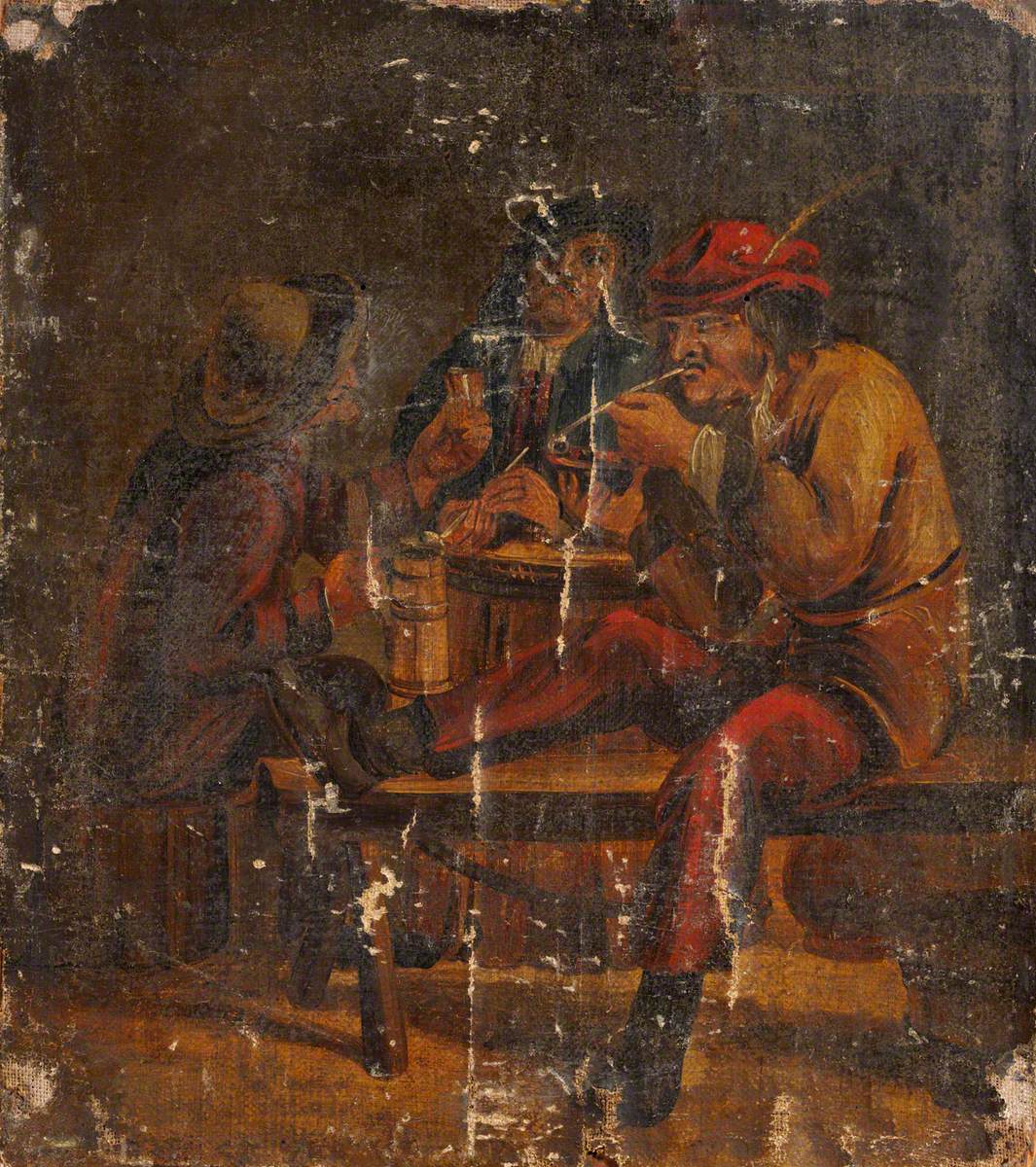 Three Smokers in a Public House