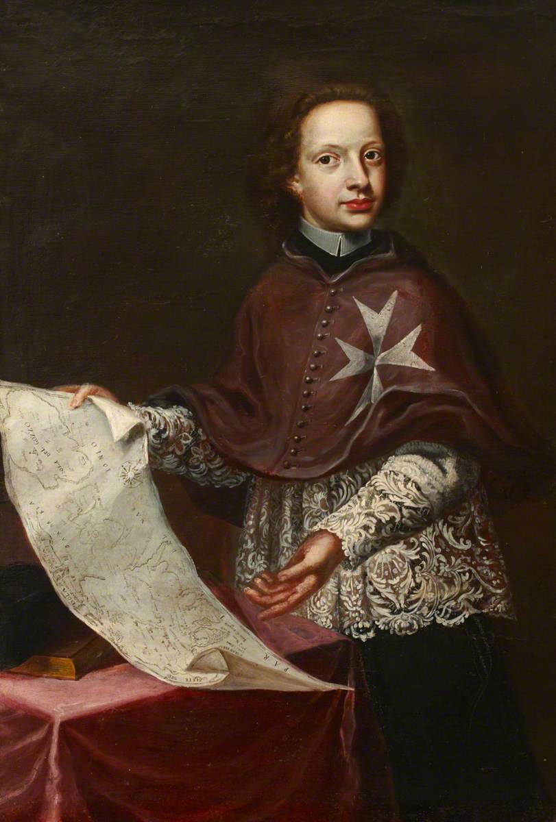 Chaplain of the Order of St John, with a Map