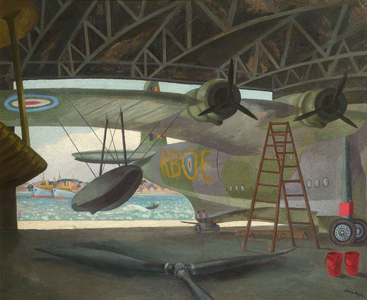 Sunderland Flying Boat in a Hangar