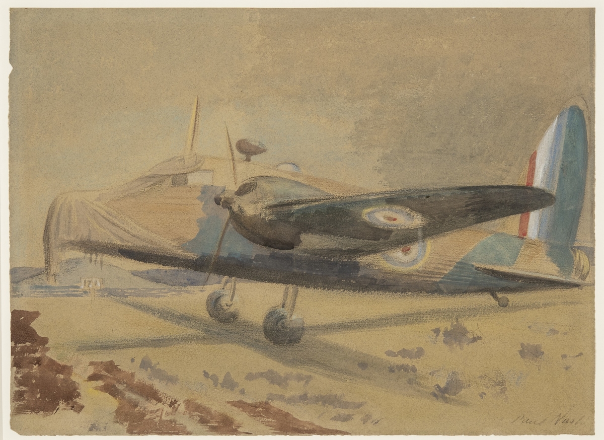 Wellington Bomber Drawn on the Day Hitler Invaded Belgium