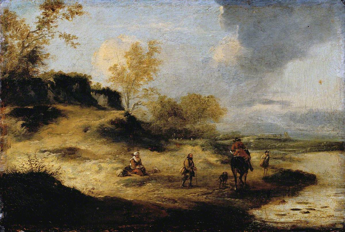 Sandhills with Figures