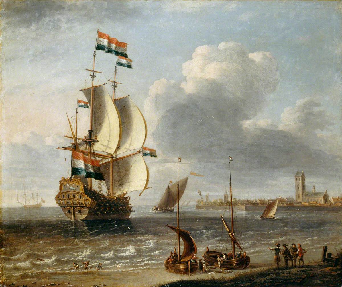 A Dutch East-Indiaman off Hoorn