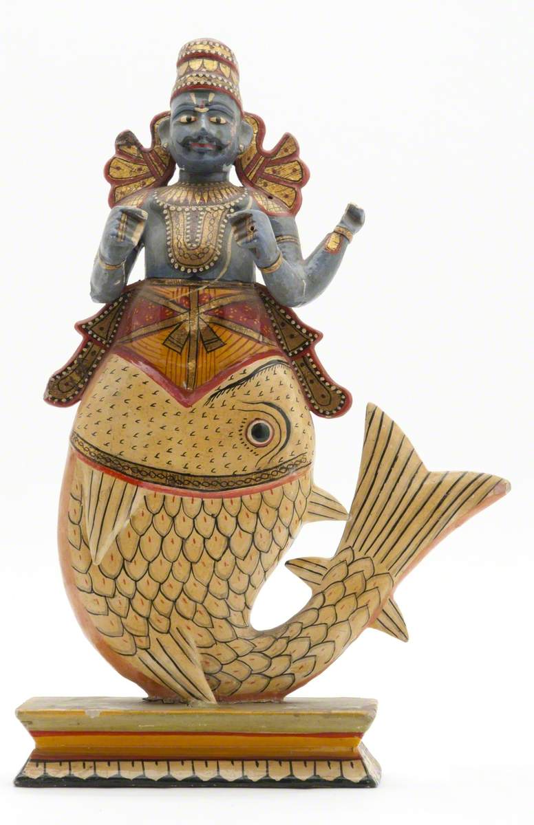 Hindu God Vishnu As Matsya the Fish Art UK