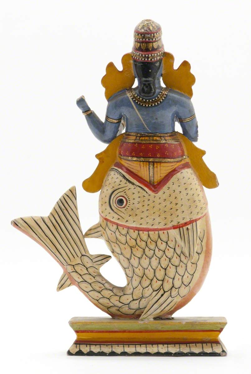 Hindu God, Vishnu as Matsya (the Fish)