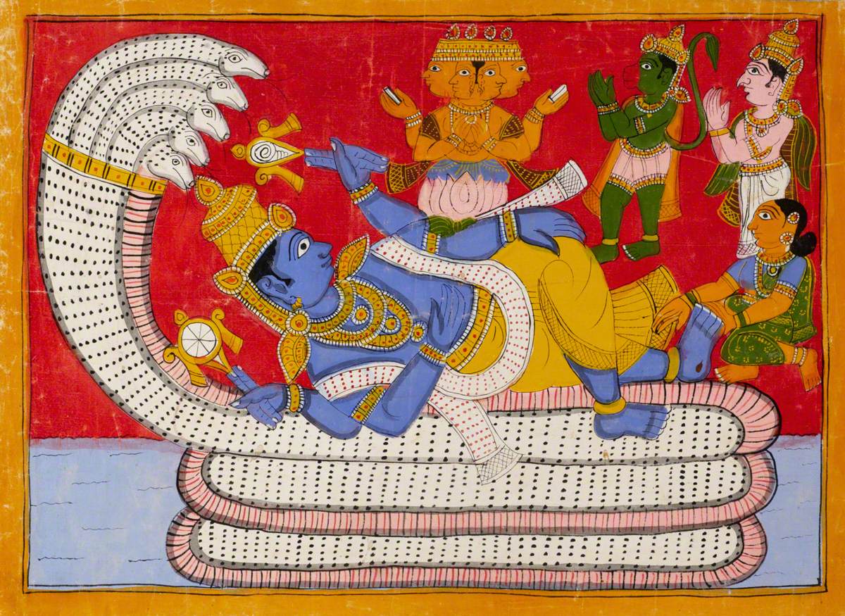 Vishnu and the Serpent  Ananta