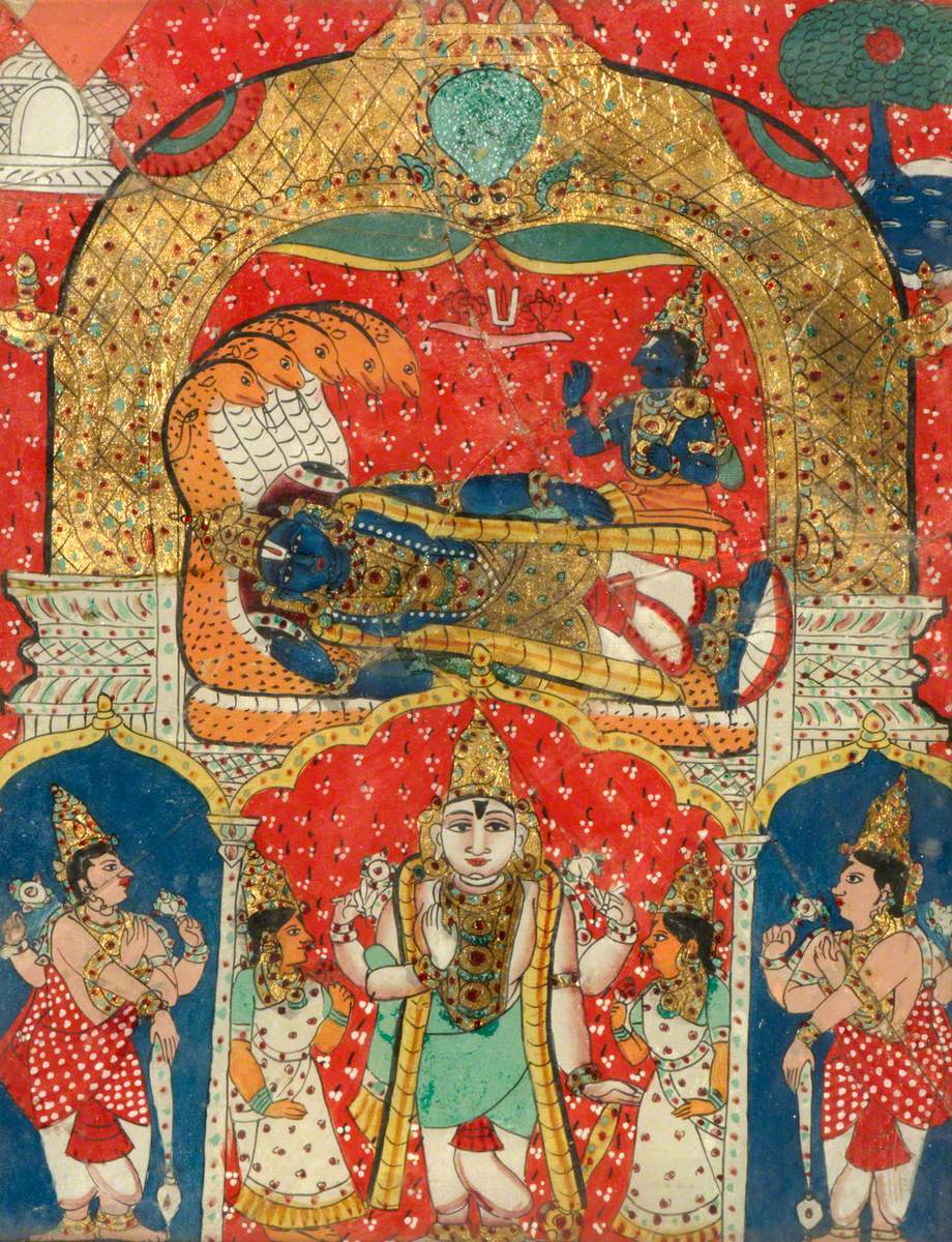 Vishnu Reclining on the Serpent Ananta