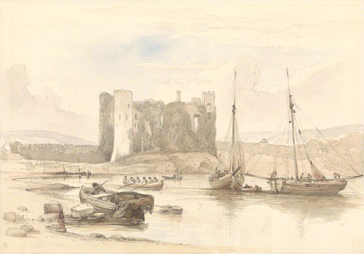 Laugharne Castle, near Carmarthen, South Wales