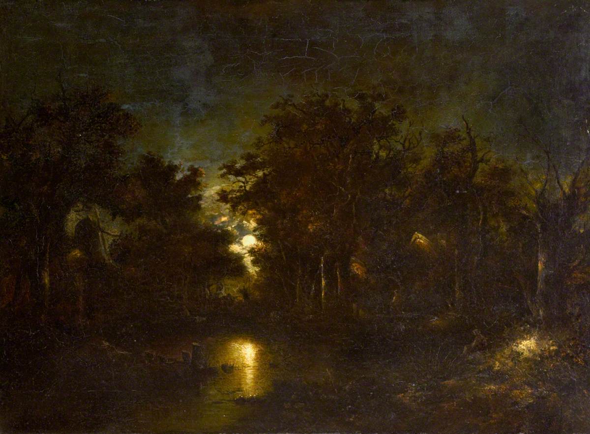 Moonlight: A River Scene