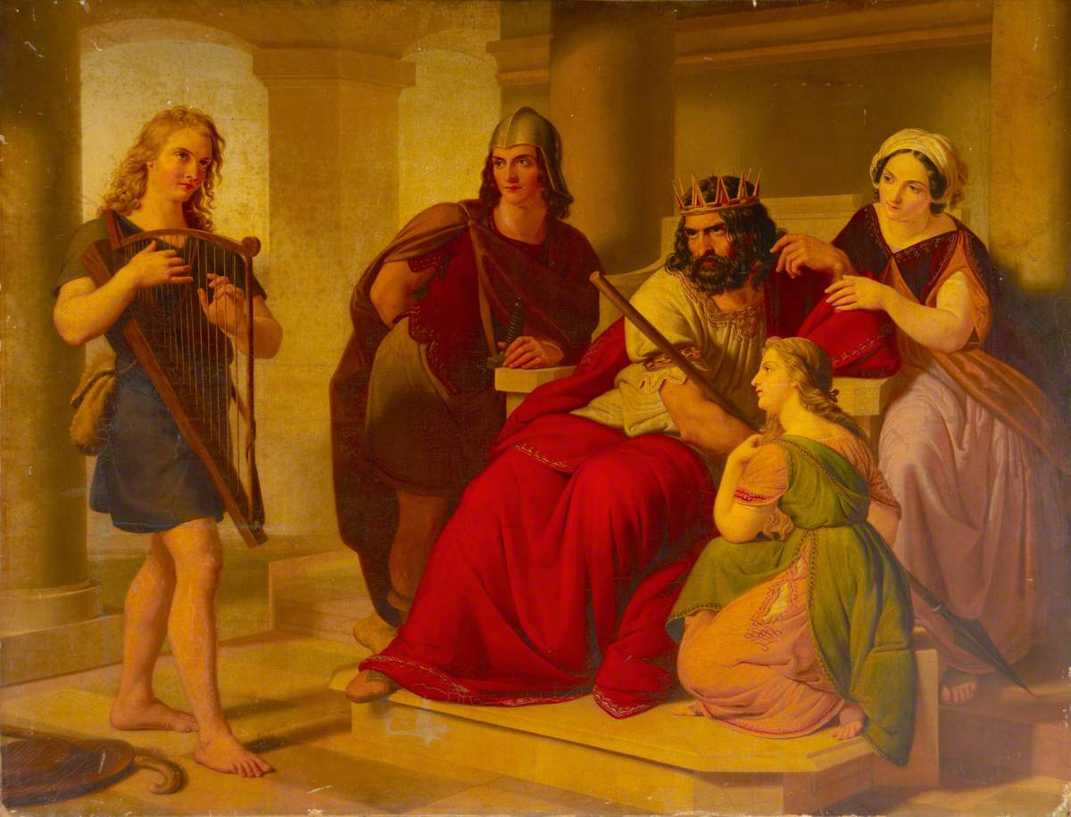 David Playing to King Saul