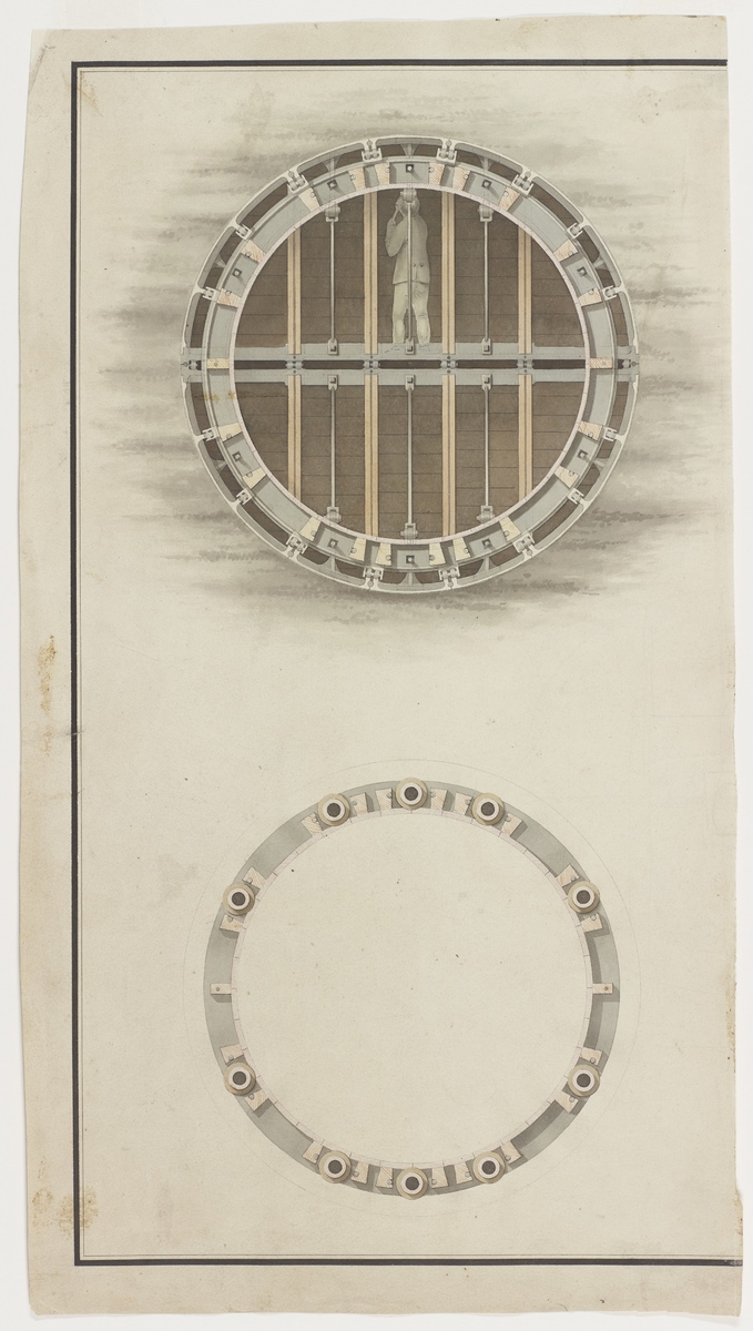 Cylindrical Tunnelling Shield (two views)