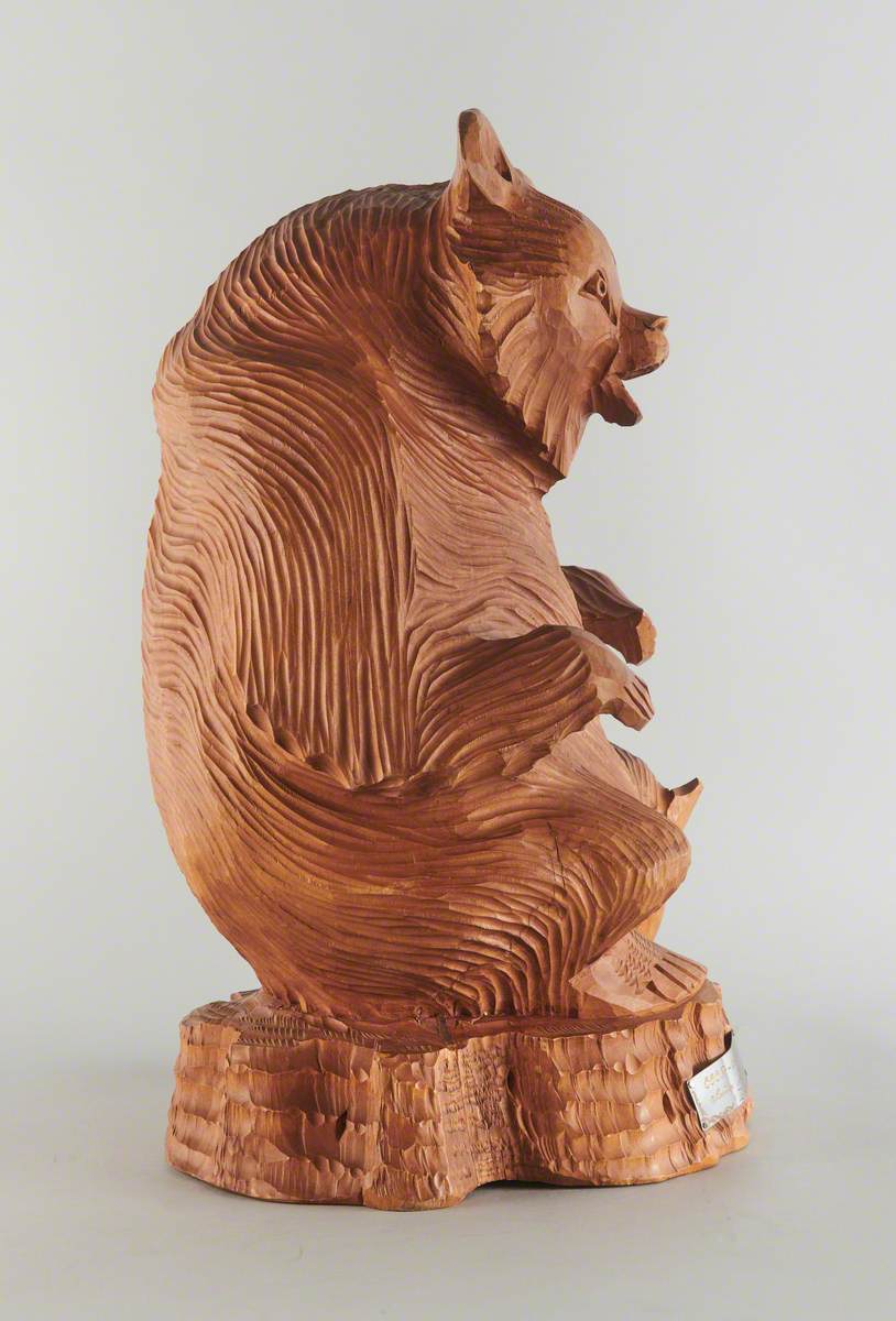 Wooden Carving of a Bear, CCCP