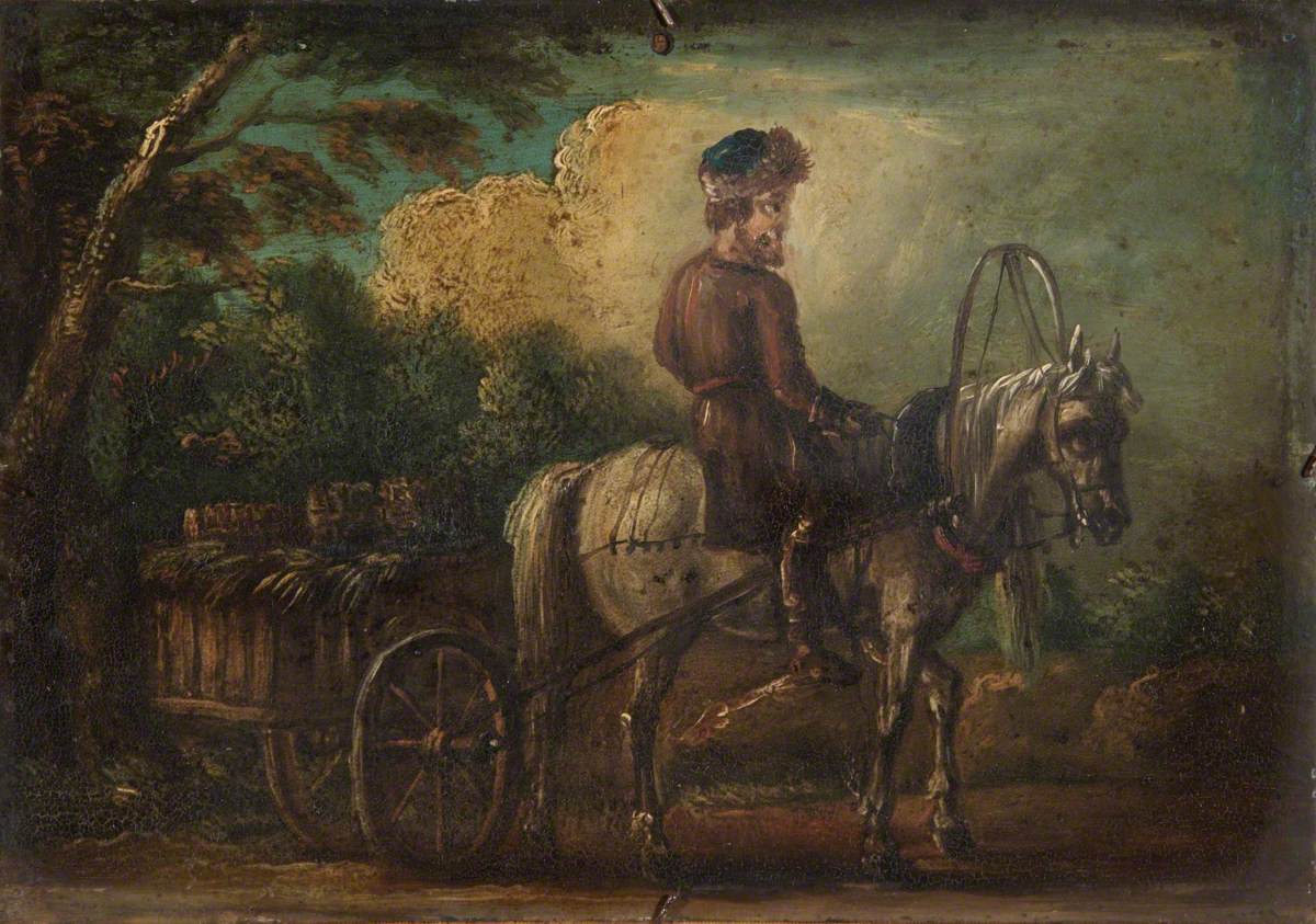 Peasant with a Horse and a Cart