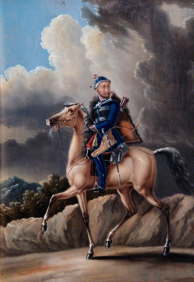 A Circassian Soldier on Horseback