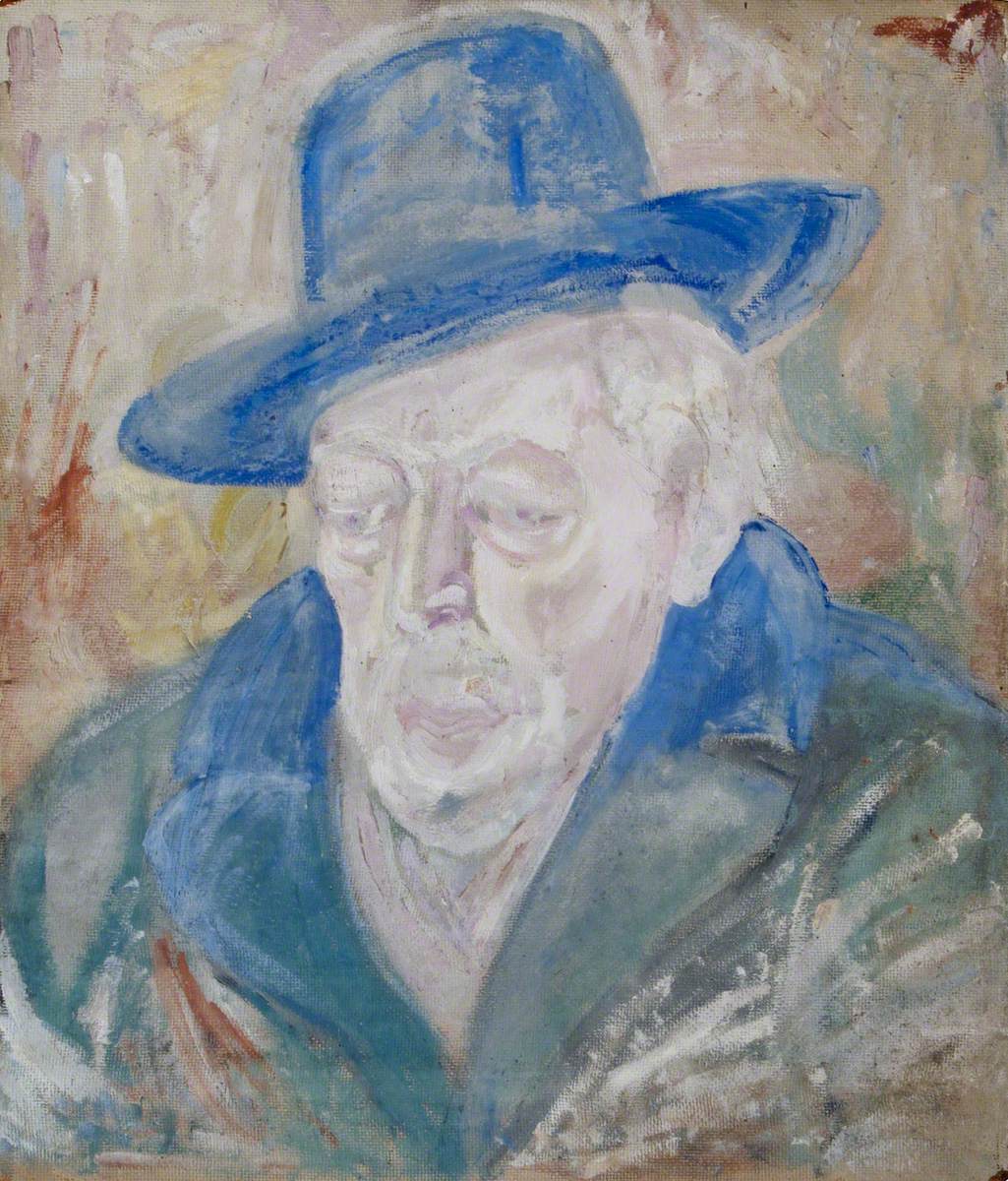 Portrait of a Man in a Fedora Hat
