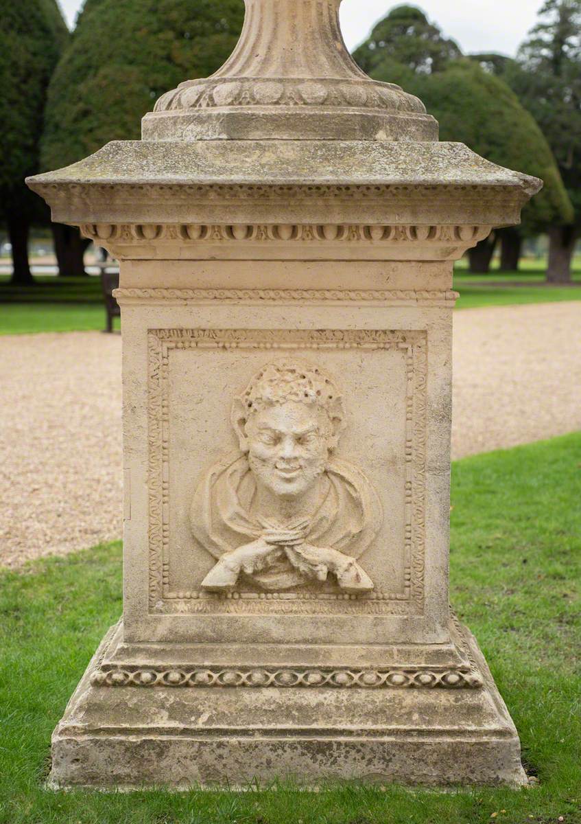 Great Urn by Pearce with Stone Pedestal