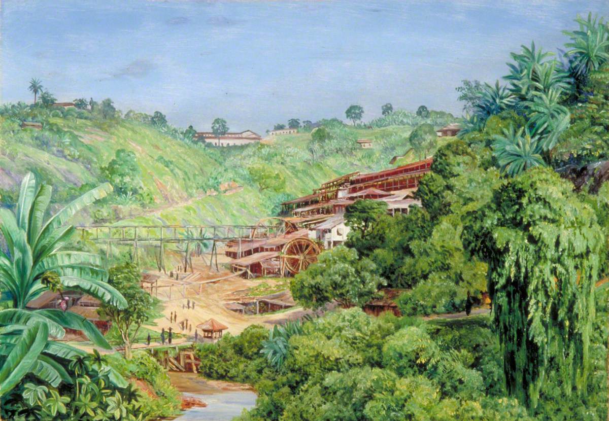 View of the Old Gold Works at Morro Velho, Brazil
