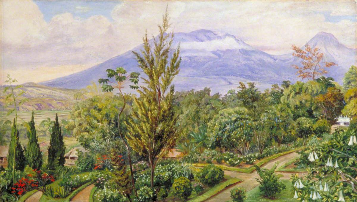The Gader Volcano, Java, from Sindang Laya