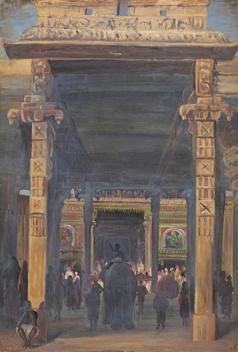 Gate Leading into the Temple, Madura