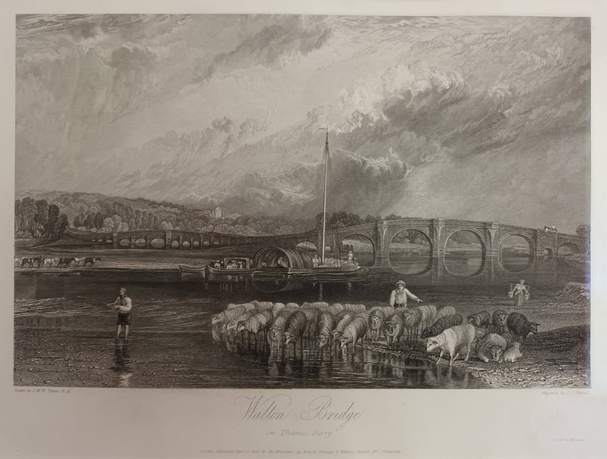 Walton Bridge on Thames, Surrey Art UK