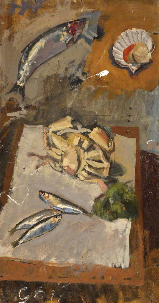 Still Life with Fish, Crab and Scallop*