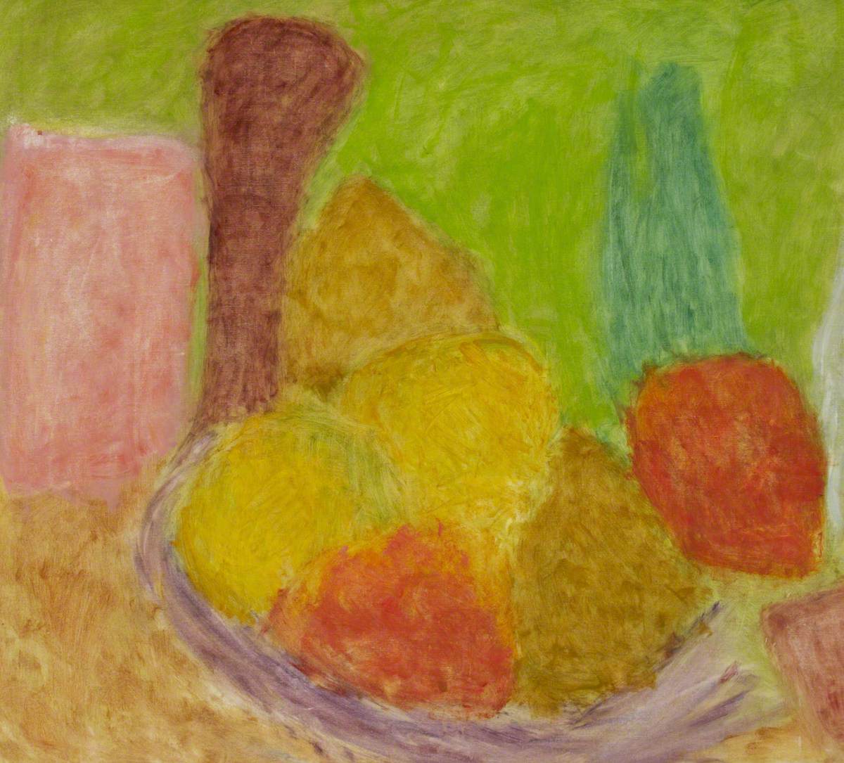Still Life with Fruit and Peppermill