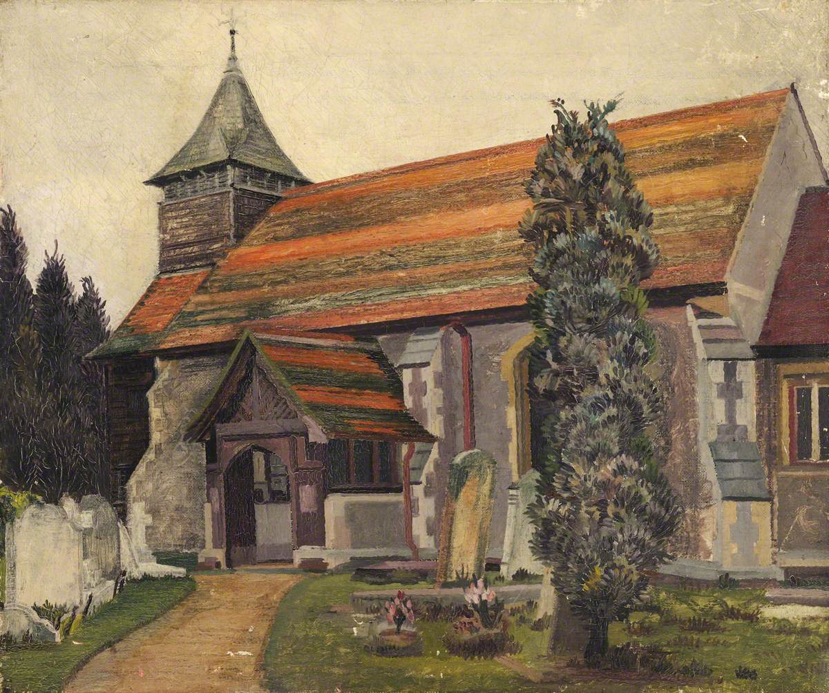 Greenford Church, Middlesex, December 1931 Art UK