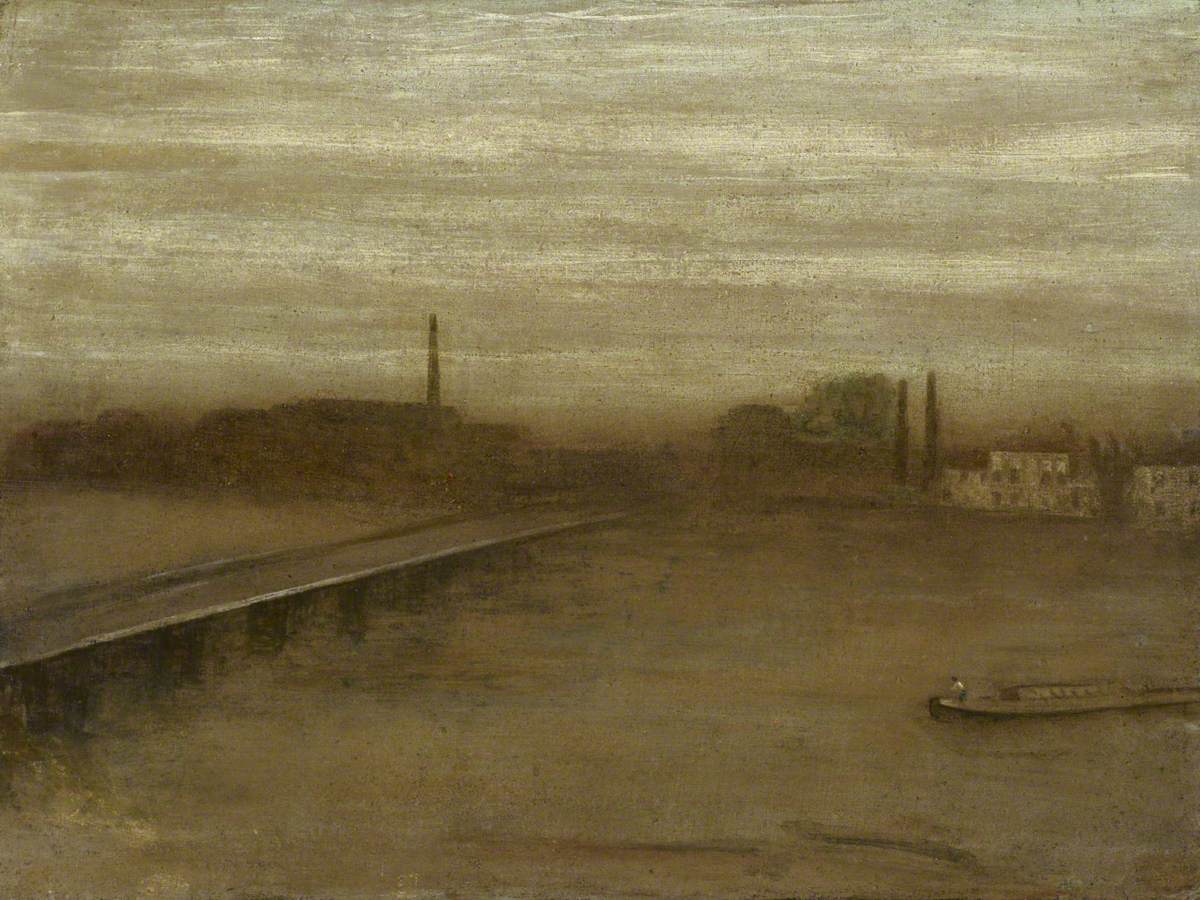 Old Battersea Bridge with Lott's Road Power Station