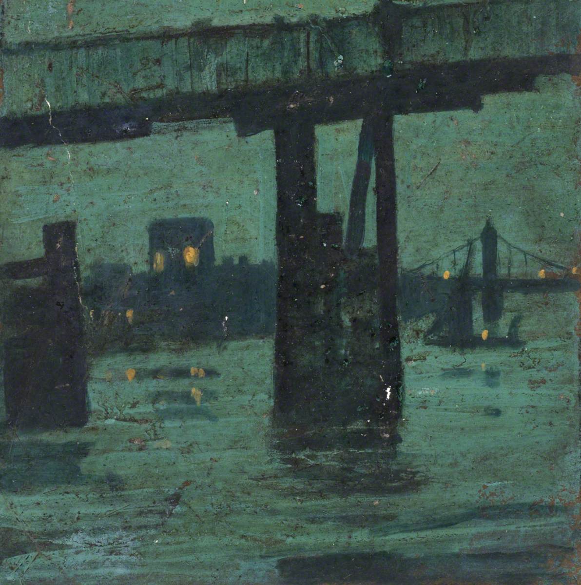Old Battersea Bridge by Night