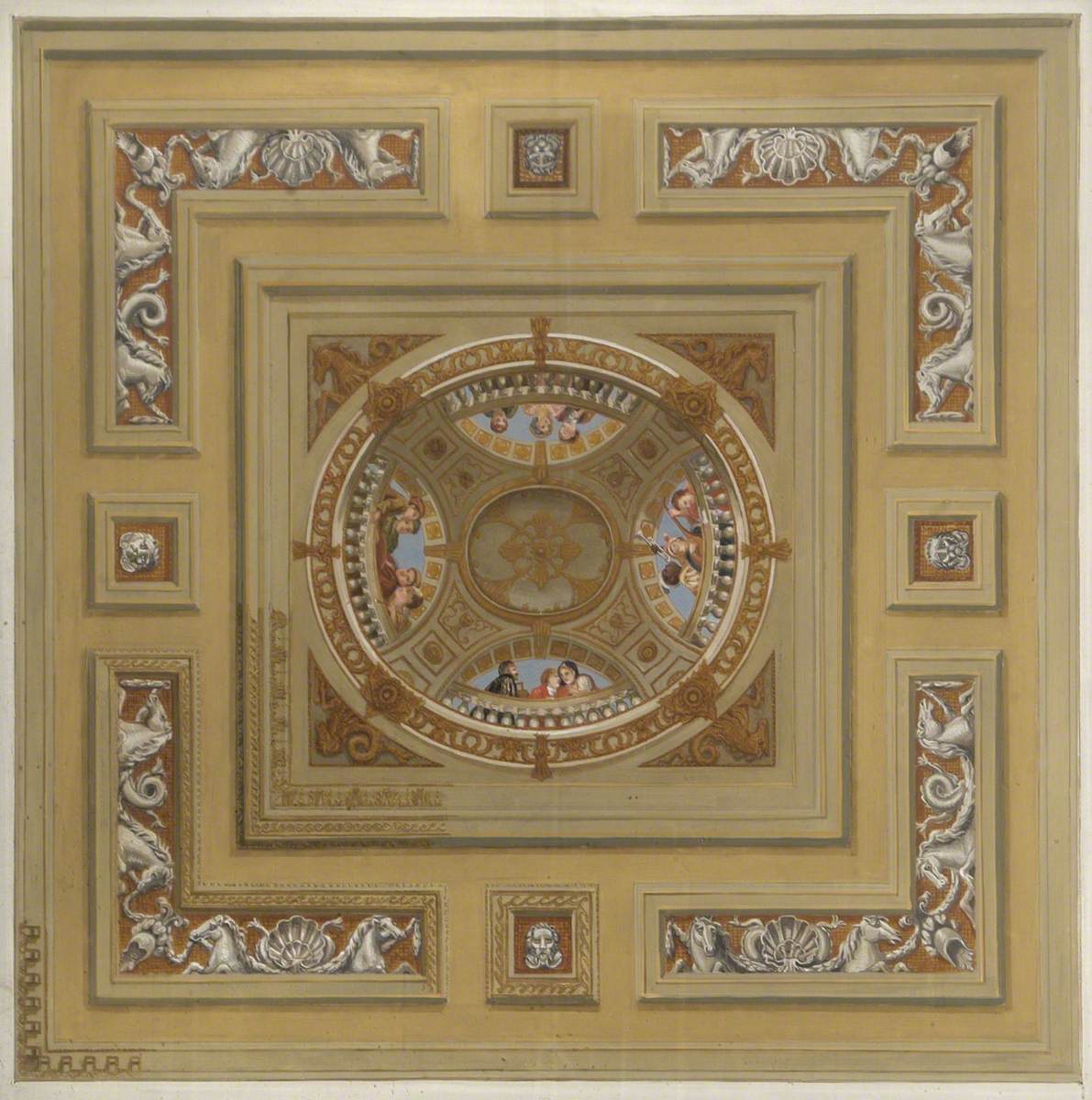 Ceiling Panel, King's Grand Stairs, Kensington Palace