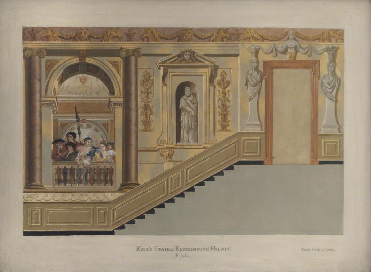King's Stairs, Kensington Palace, East Wall