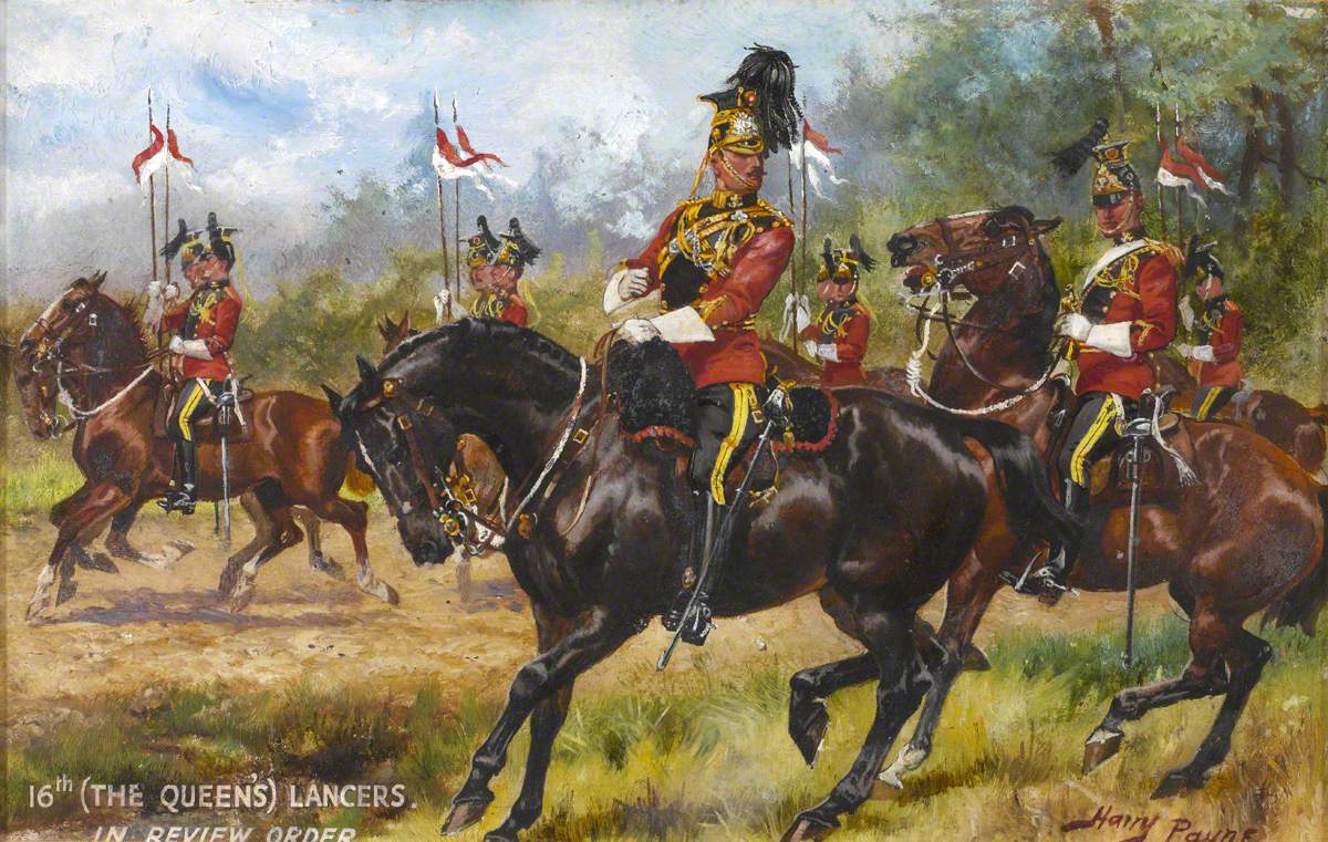 16th (The Queen’s) Lancers in Review Order