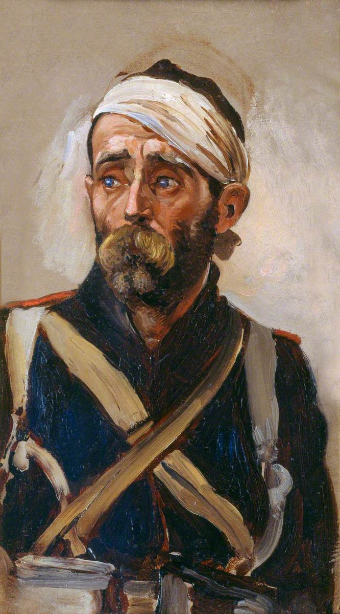 Study of a Wounded Guardsman, Crimea, c.1854