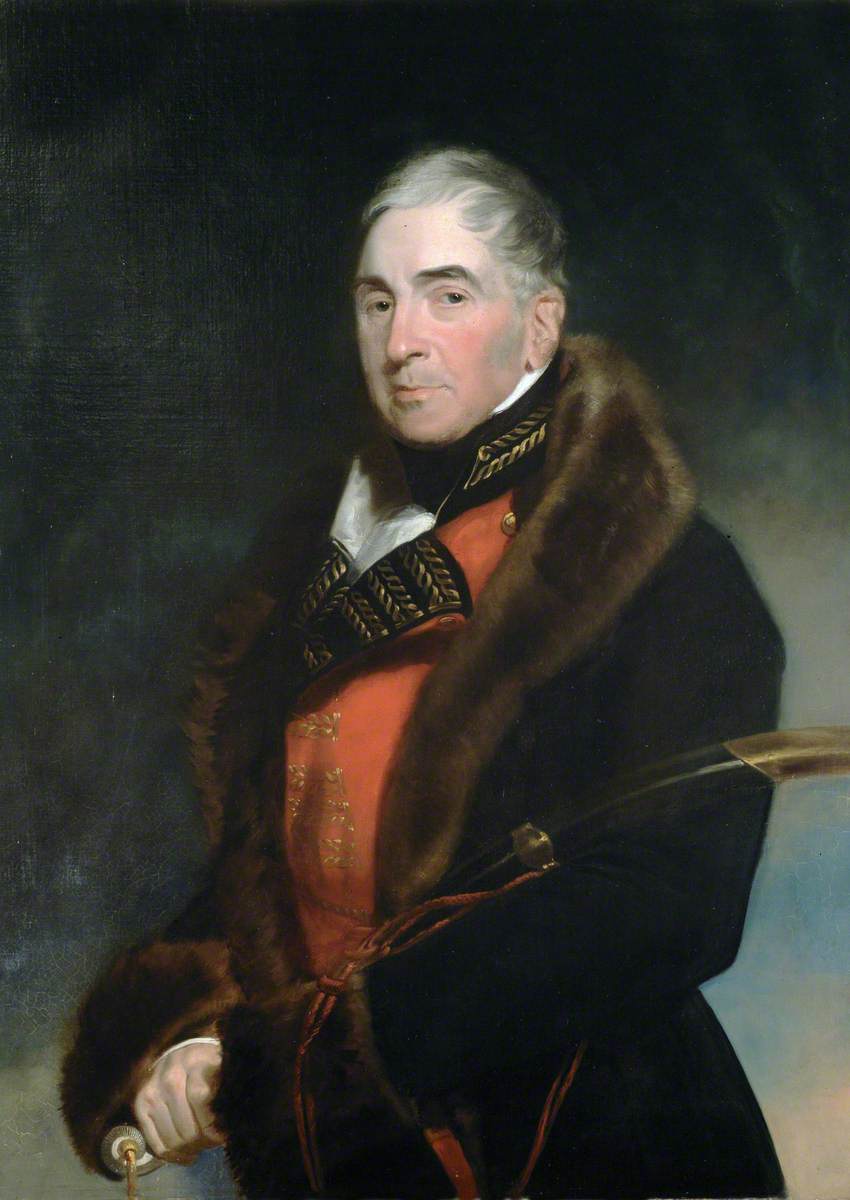 Lieutenant-General (later General) Thomas Graham (1748–1843), Baron Lynedoch, Wearing a Fur-lined Coat over General Officer’s Uniform