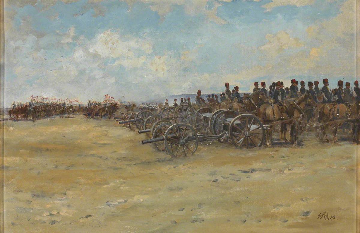 Royal Horse Artillery and Lancers, Waiting to Move Off