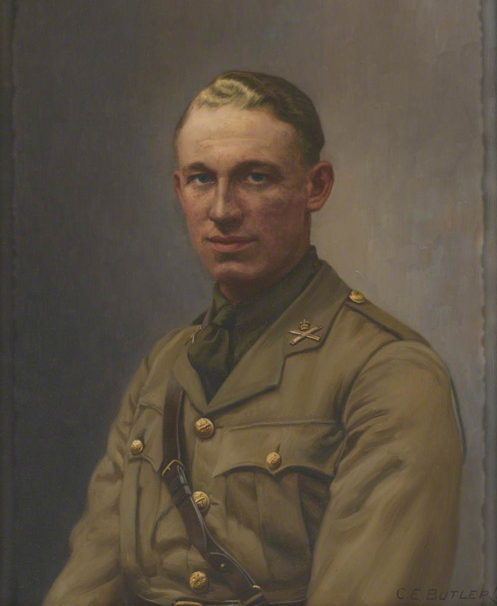 Lieutenant A. L. Bobby, Machine Gun Corps and Middlesex Regiment, c.1917