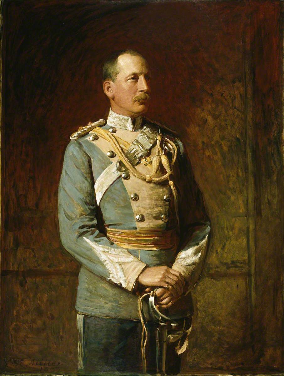 Lieutenant-Colonel Alfred Hornsby-Drake (1845–1932), in His Old Uniform,1st Madras Lancers, 1893