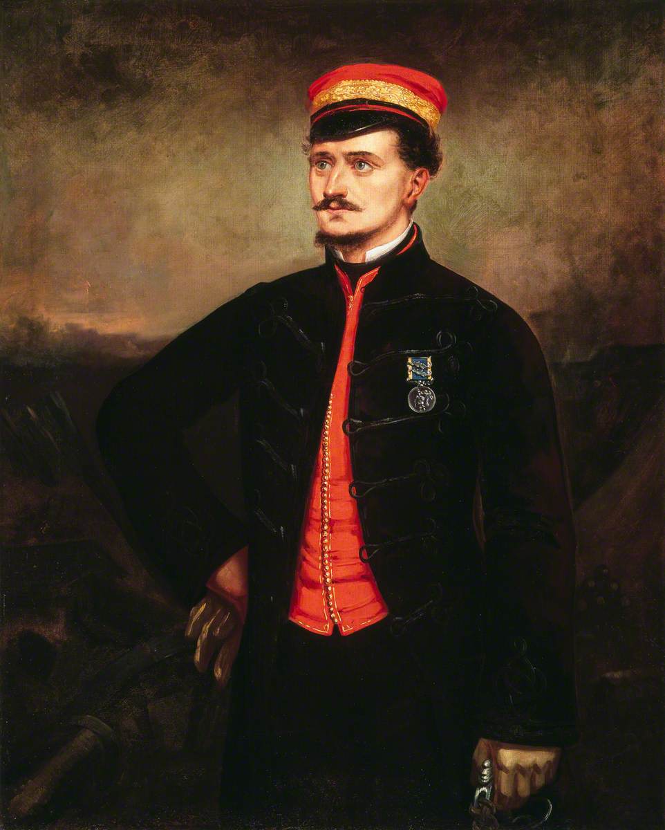 Lieutenant Thomas Murphy  (1833–1922) in the Undress Uniform of the Turkish Contingent, Crimea, c.1854
