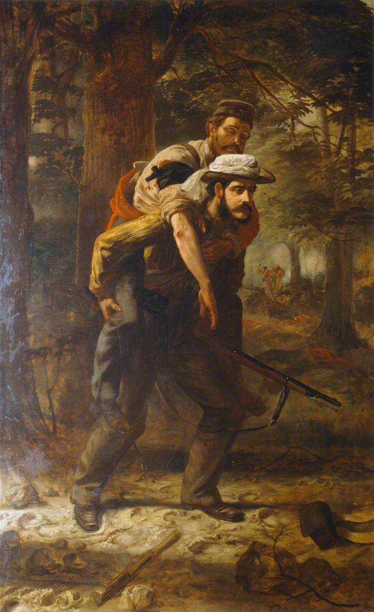 Ross Lewis Mangles (1833–1905), Bengal Civil Service, Winning the Victoria Cross Saving a Wounded Soldier of the 37th (North Hampshire) Regiment During the Indian Mutiny, 1857